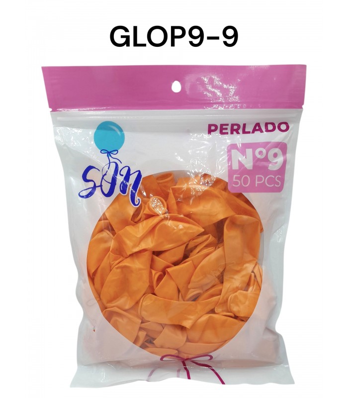 GLOBO PERLADO N°9 CHAMPANG 50PCS