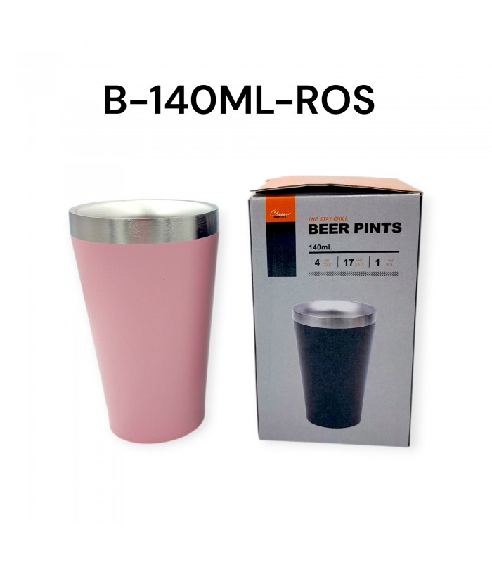 VASO TERMICO 140ML ROSADO