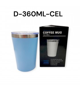 VASO TERMICO CELESTE 360ML