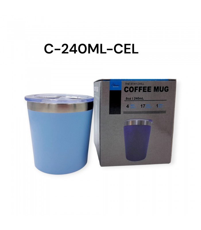 VASO/GUAMPA CELESTE 240ML