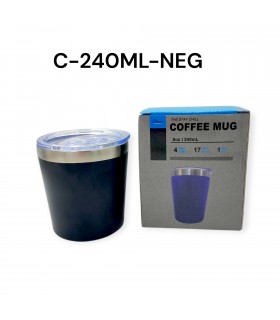 VASO/GUAMPA NEGRO 240ML
