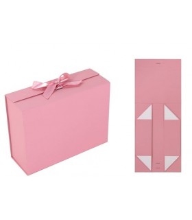 CAJA ROSA DE REGALO 39X28X17.5CM