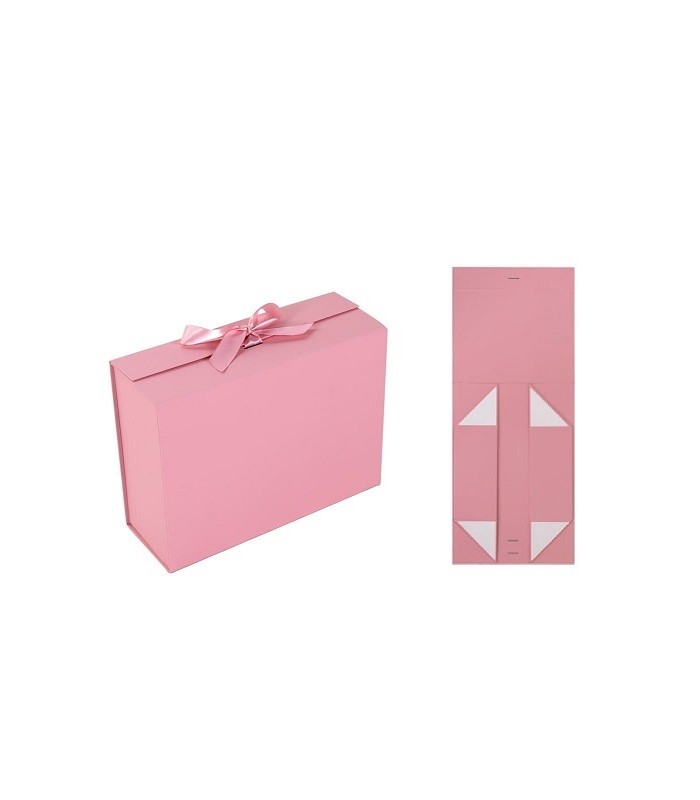 CAJA ROSA DE REGALO 39X28X17.5CM