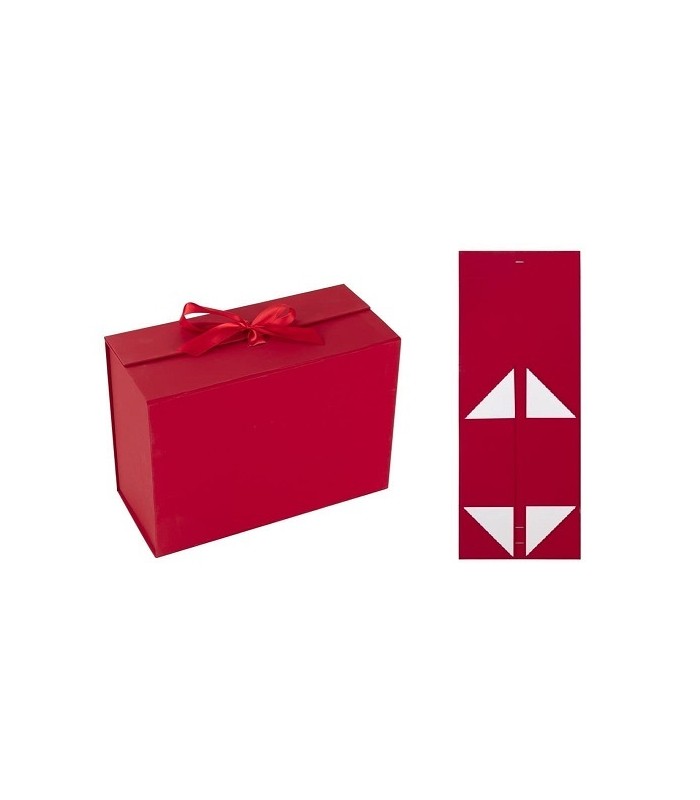 CAJA ROJO DE REGALO 28X20X9CM