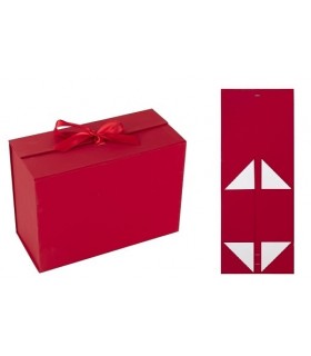 CAJA ROJA DE REGALO 39X20X17.5CM