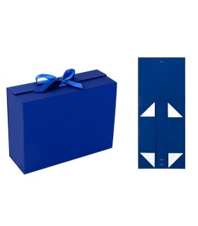 CAJA AZUL DE REGALO 28X20X9CM