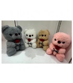 PELUCHE OSO C/ FLOR 23CM