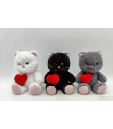 PELUCHE GATITO CON CORAZONCITO