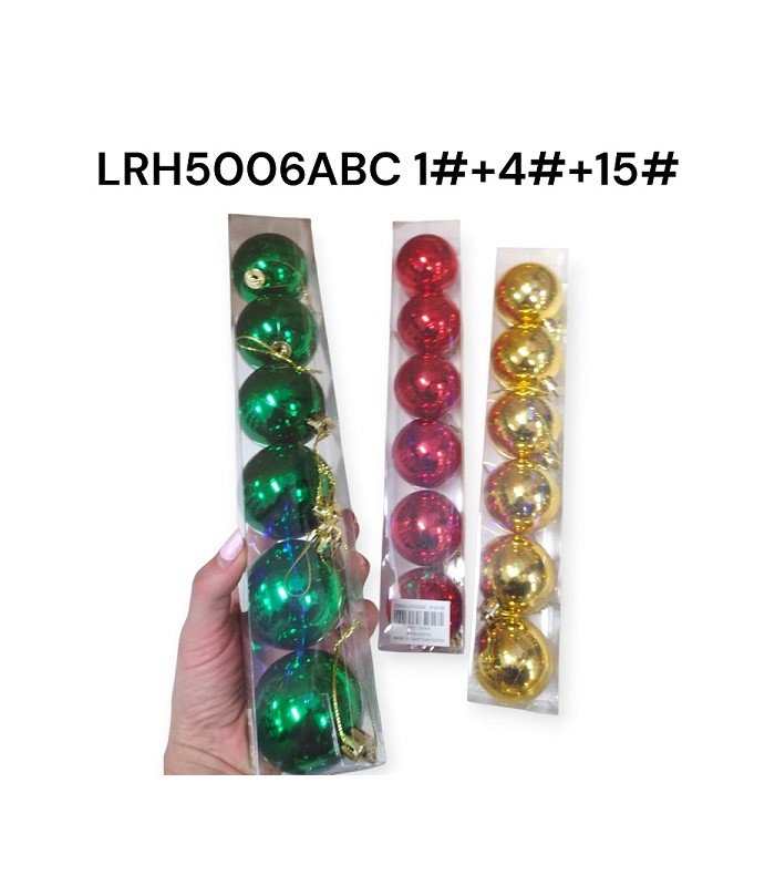 BOLA NAV 5CM 6PC SURTIDO