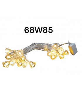 LUZ NAV CALIDO 20 LED CABLE TRANSLUCIDO