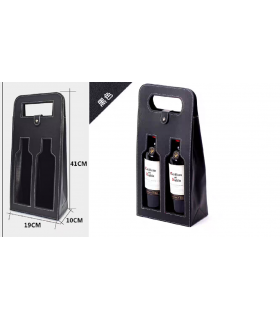 BOLSA REGALO NEGRO P/ VINO