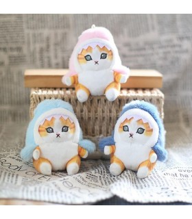 PELUCHE GATO TIBURON 10CM