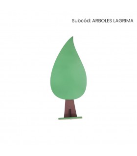 ARBOLES GOTA 41X16CM