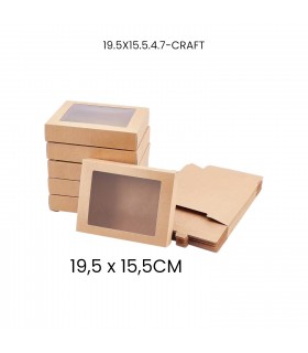 CAJA CON VISOR 19.5X15.5X4.7CM