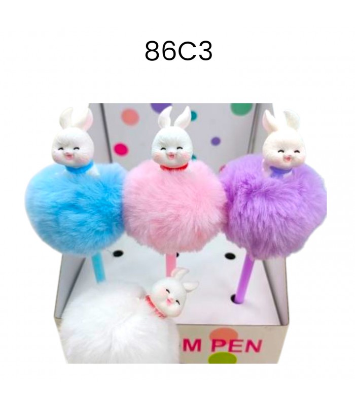 BOLIGRAFO POMPOM CONEJO