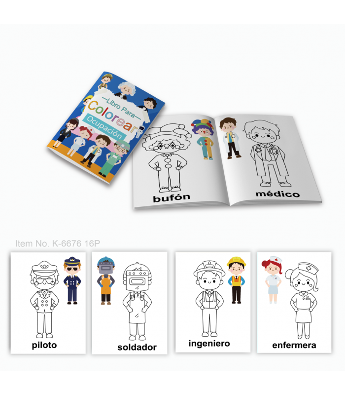 LIBRO PARA COLOREAR OCUPACION