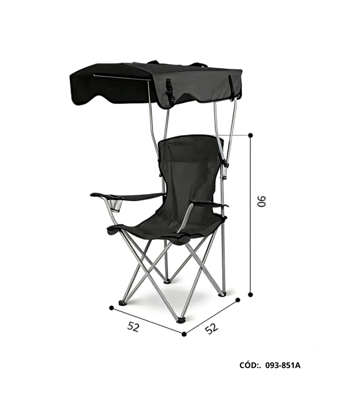SILLA PLEGABLE CON TECHO