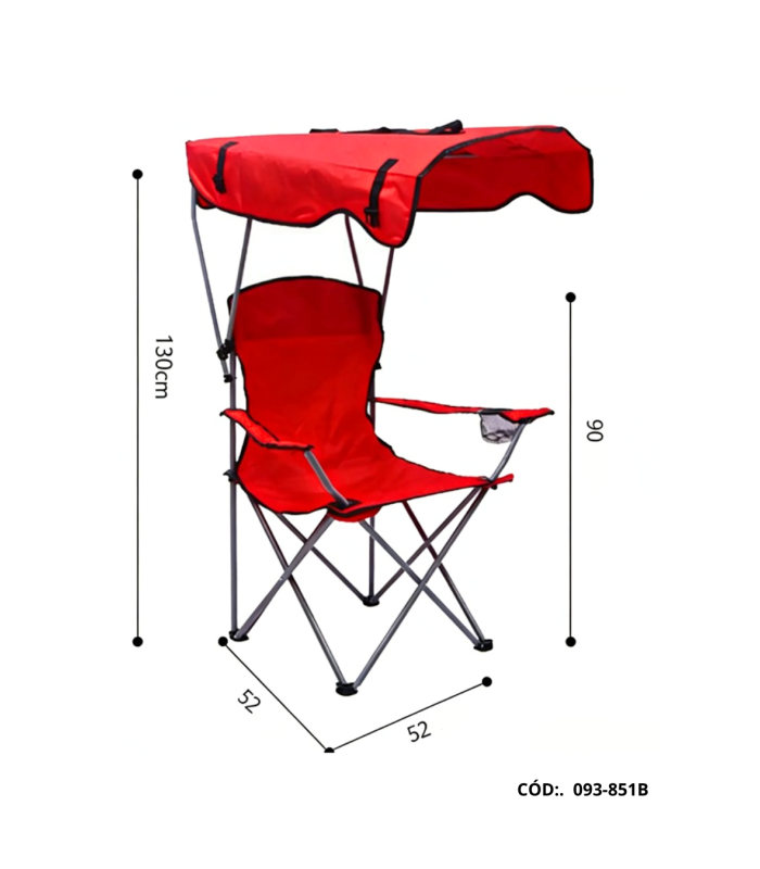 SILLA PLEGABLE CON TECHO