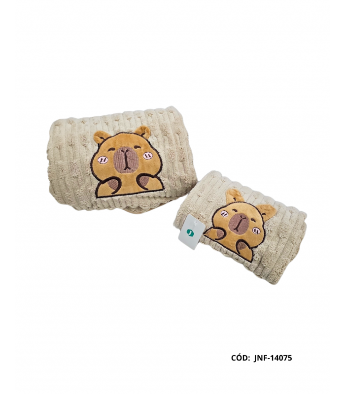 JUEGO DE TOALLA CAPIBARA