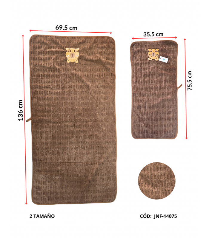 JUEGO DE TOALLA CAPIBARA