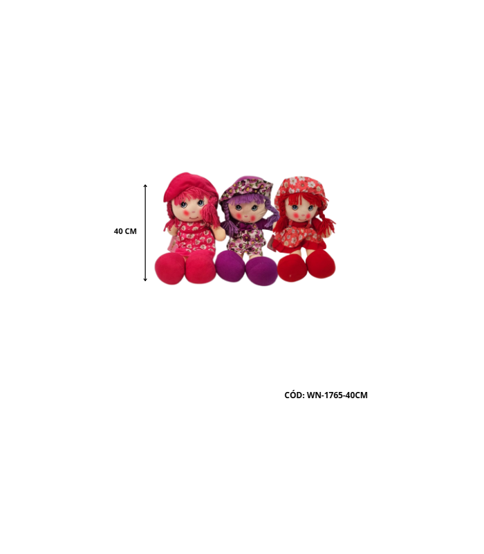MUÑECA DE TRAPO 40CM