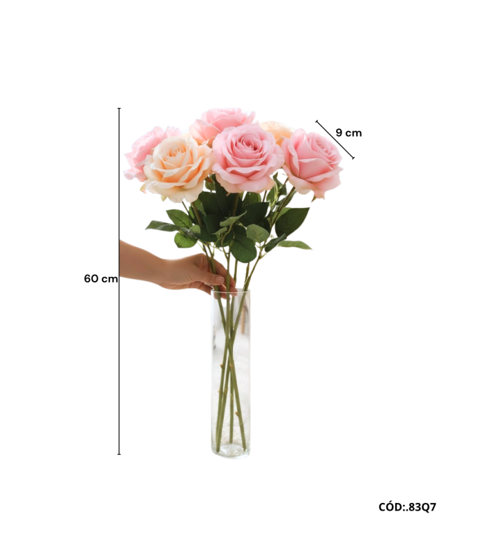 ROSA ARTIFICIAL 60 CM